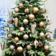30Pk Christmas Shatterproof Ornaments-Multi