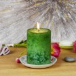 3 x 4 Inch Sld Holiday Fores Scented Pillar Candle