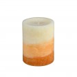3 x 4 Inch Lyr Ginger Peach Scented Pillar Candle
