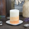 3 x 4 Inch Lyr Ginger Peach Scented Pillar Candle(24pcs/Case)