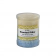 3 x 4 Inch Tritone BL/GRN/WHT Scented Pillar Candle