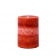 3 x 4 Inch Tritone Red Scented Pillar Candle(24pcs/Case)