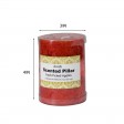 3 x 4 Inch Tritone Red Scented Pillar Candle(24pcs/Case)