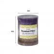 3 x 4 Inch Purple Sand Scented Pillar Candle