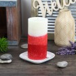 3 x 6 Inch Lyr Apple Crisp Scented Pillar Candle(12pcs/Case)