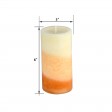 3 x 6 Inch Lyr Ginger Peach Scented Pillar Candle(12pcs/Case)