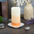 3 x 6 Inch Lyr Ginger Peach Scented Pillar Candle