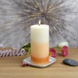 3 x 6 Inch Lyr Ginger Peach Scented Pillar Candle