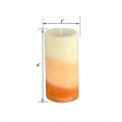 3 x 6 Inch Lyr Ginger Peach Scented Pillar Candle