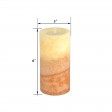 3 x 6 Inch Lyr Cuban Vanilla Scented Pillar Candle