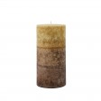 3 x 6 Inch Tritone Brown Scented Pillar Candle