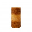 3 x 6 Inch Tritone Orange/Rust Scented Pillar Candle