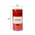 3 x 6 Inch Tritone Red Scented Pillar Candle
