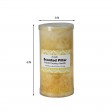 3 x 6 Inch Tritone WHT/CRM Scented Pillar Candle