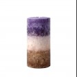 3 x 6 Inch Purple Sand Scented Pillar Candle(12pcs/Case)