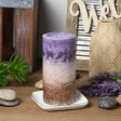 3 x 6 Inch Purple Sand Scented Pillar Candle