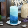 3 x 6 Inch Lyr Oceans Scented Pillar Candle
