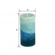 3 x 6 Inch Lyr Oceans Scented Pillar Candle