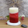 4 x 6 Inch Lyr Apple Crisp Scented Pillar Candle