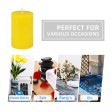 2 x 3 Inch Yellow Pillar Candle (24pcs/Case) Bulk