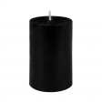 2 x 3 Inch Black Pillar Candle