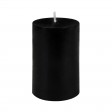 2 x 3 Inch Black Pillar Candle (24pcs/Case) Bulk