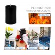 2 x 3 Inch Black Pillar Candle