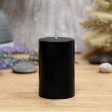 2 x 3 Inch Black Pillar Candle (24pcs/Case) Bulk