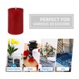 2 x 3 Inch Red Pillar Candle