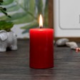 2 x 3 Inch Red Pillar Candle (24pcs/Case) Bulk