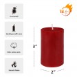 2 x 3 Inch Red Pillar Candle