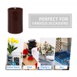 2 x 3 Inch Brown Pillar Candle