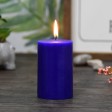 2 x 3 Inch Blue Pillar Candle