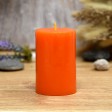 2 x 3 Inch Orange Pillar Candle (24pcs/Case) Bulk