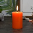 2 x 3 Inch Orange Pillar Candle