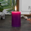 2 x 3 Inch Purple Pillar Candle (24pcs/Case) Bulk