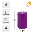 2 x 3 Inch Purple Pillar Candle