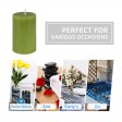 2 x 3 Inch Sage Green Pillar Candle