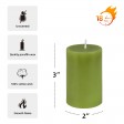 2 x 3 Inch Sage Green Pillar Candle