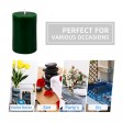 2 x 3 Inch Hunter Green Pillar Candle
