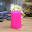 2 x 3 Inch Hot Pink Pillar Candle (24pcs/Case) Bulk