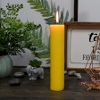 2 x 9 Inch Yellow Pillar Candle (12pcs/Case) Bulk