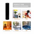 2 x 9 Inch Black Pillar Candle