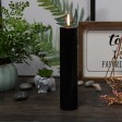 2 x 9 Inch Black Pillar Candle