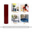 2 x 9 Inch Red Pillar Candle