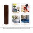 2 x 9 Inch Brown Pillar Candle