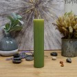 2 x 9 Inch Sage Green Pillar Candle