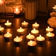 50 Vanilla Scented Ivory Tealight Candles