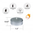 Metallic Silver Tealight Candles (50pcs/Pack)