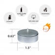 Metallic Silver Tealight Candles (600pcs/Case) Bulk